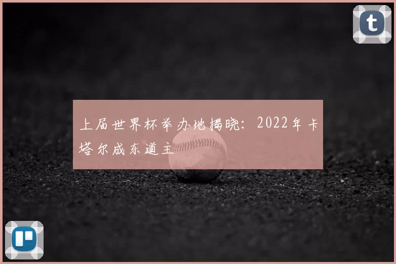 上届世界杯举办地揭晓：2022年卡塔尔成东道主